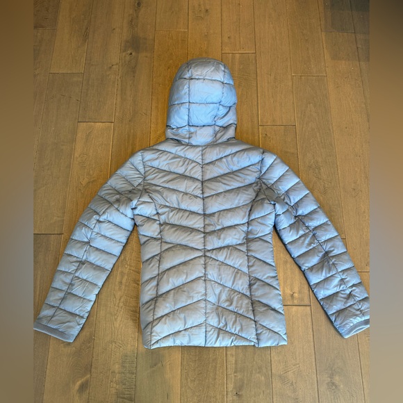 Blue puffer jacket with hood - Picture 2 of 4